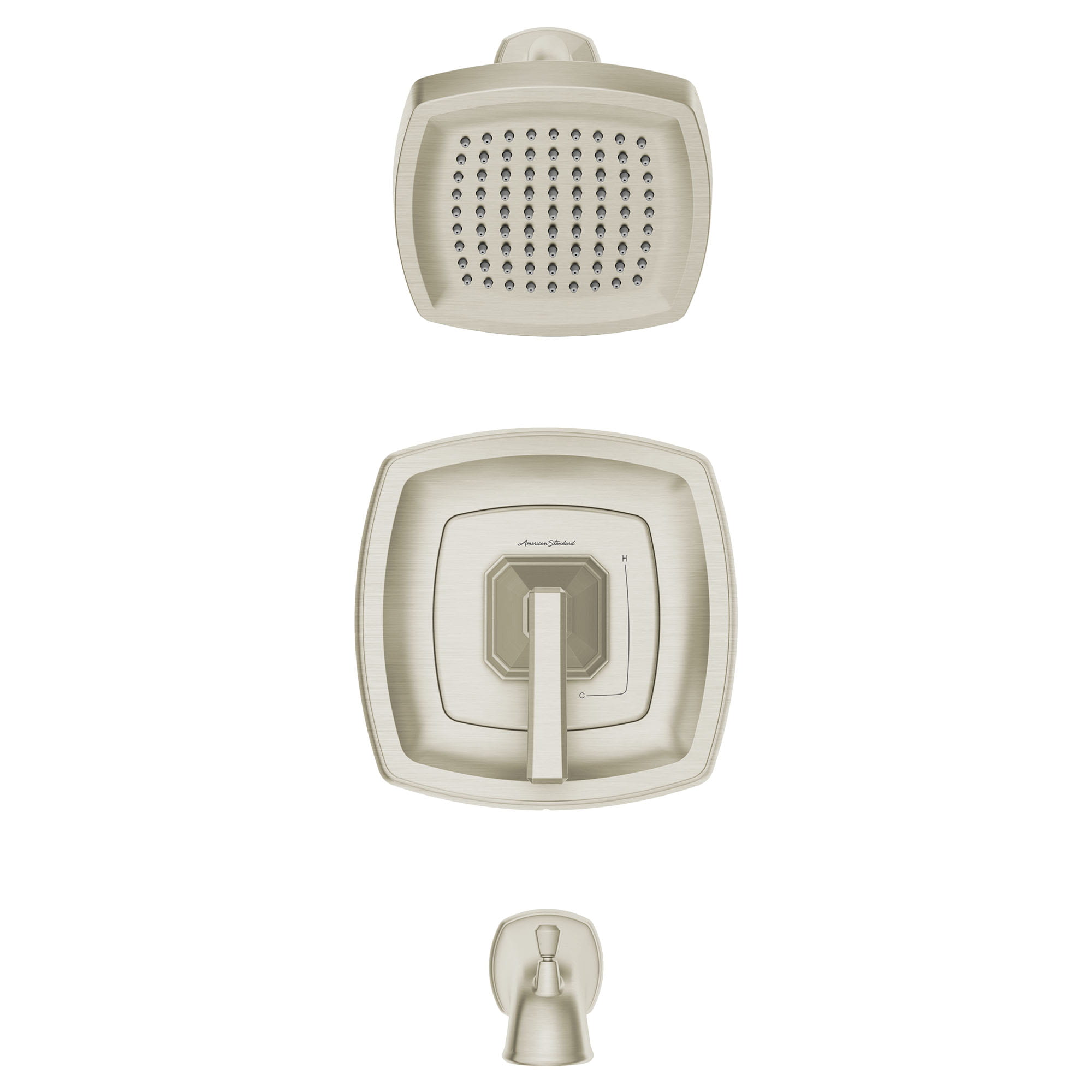 Westerly Tub and Shower Trim Kit with Valve   BRUSHED NICKEL